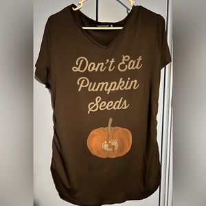 Pumpkin Maternity Shirt
